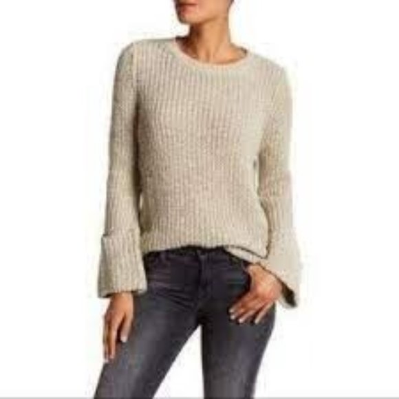 Dreamers Knit Oversized Cuffed Sleeve Sweater S/M - Picture 1 of 1